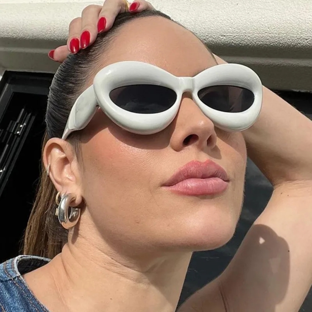White Cat eye Sunglasses